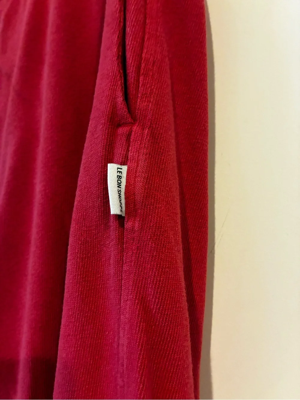 Le Bon Shoppe - French Terry Balloon Pants | Red Tulip size small - pockets - Picture 3 of 9